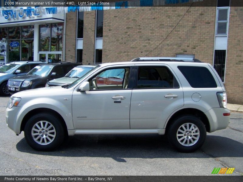 Light Sage / Stone 2008 Mercury Mariner V6 Premier 4WD
