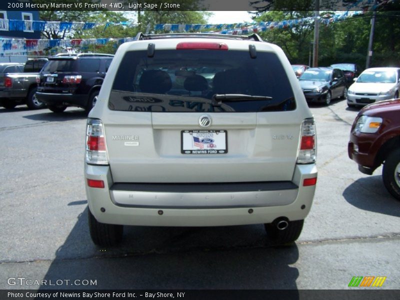 Light Sage / Stone 2008 Mercury Mariner V6 Premier 4WD