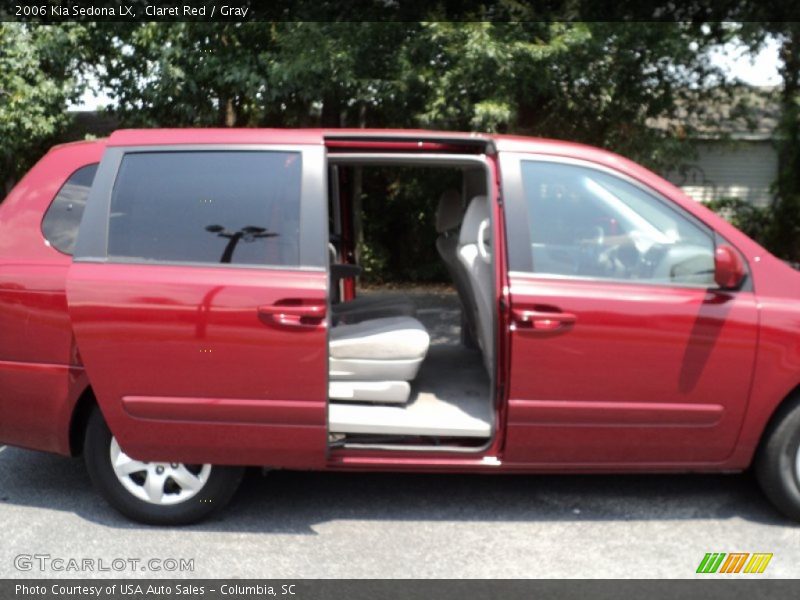 Claret Red / Gray 2006 Kia Sedona LX