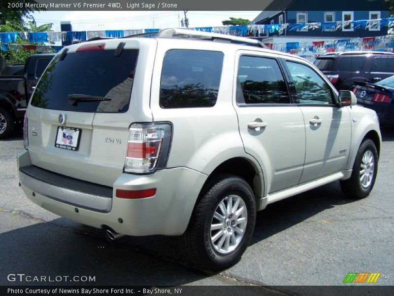 Light Sage / Stone 2008 Mercury Mariner V6 Premier 4WD
