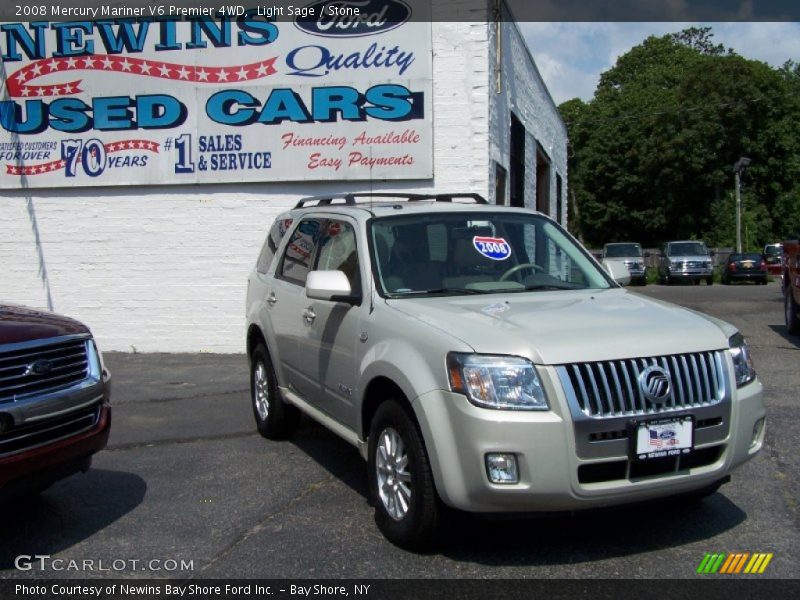 Light Sage / Stone 2008 Mercury Mariner V6 Premier 4WD