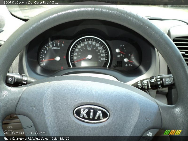 Claret Red / Gray 2006 Kia Sedona LX