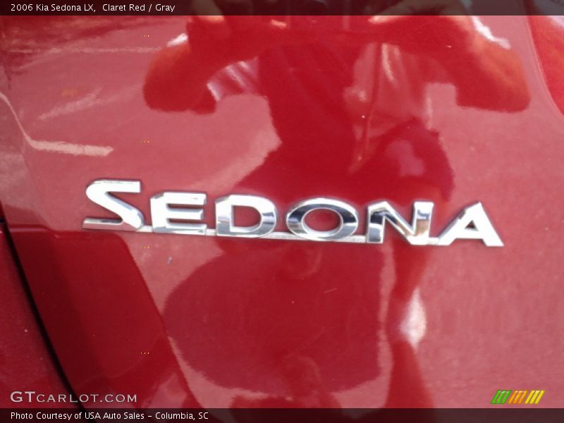 Claret Red / Gray 2006 Kia Sedona LX