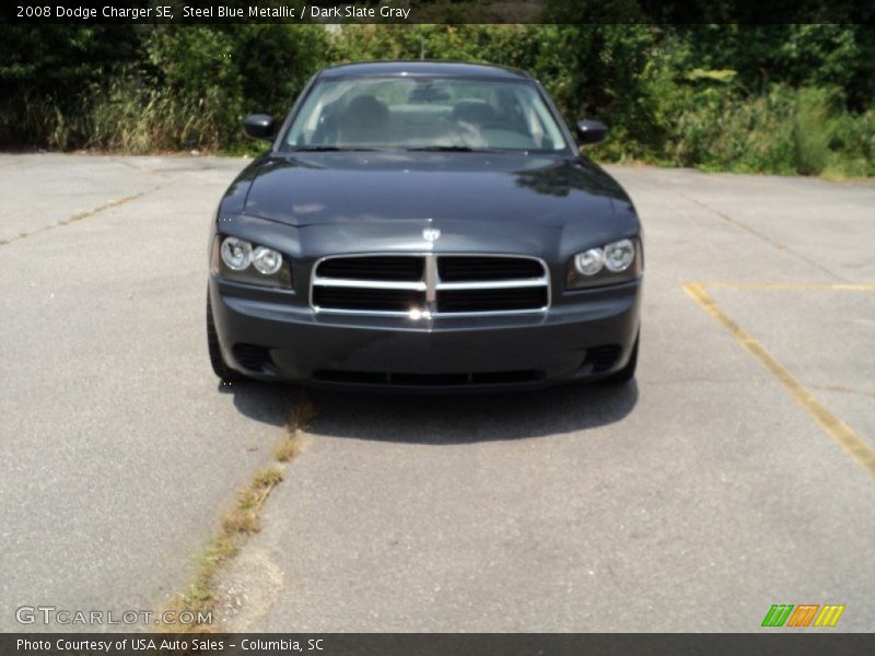 Steel Blue Metallic / Dark Slate Gray 2008 Dodge Charger SE