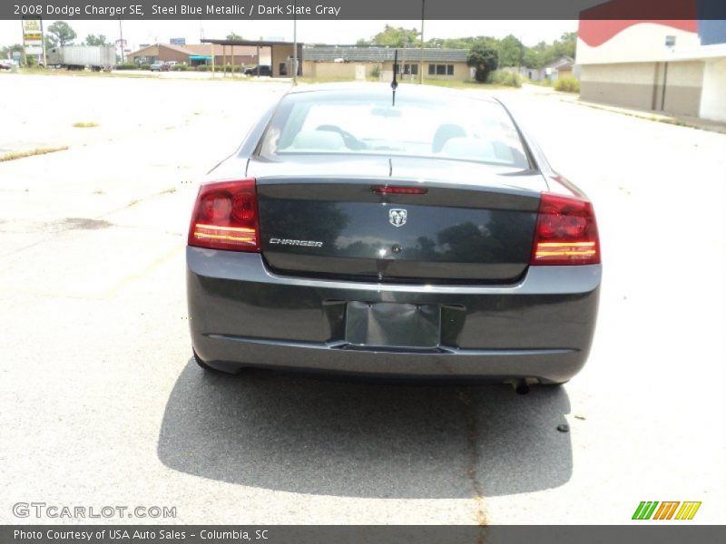 Steel Blue Metallic / Dark Slate Gray 2008 Dodge Charger SE