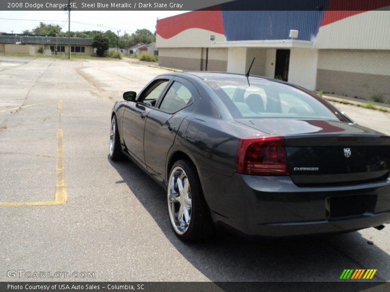 Steel Blue Metallic / Dark Slate Gray 2008 Dodge Charger SE