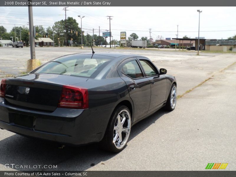 Steel Blue Metallic / Dark Slate Gray 2008 Dodge Charger SE