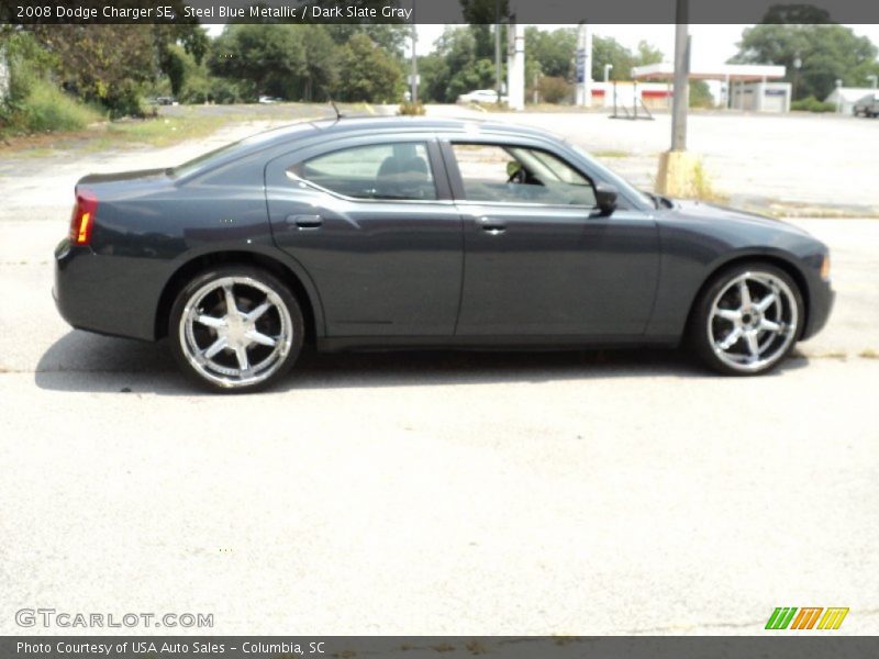 Steel Blue Metallic / Dark Slate Gray 2008 Dodge Charger SE