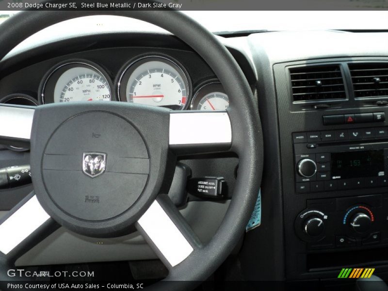 Steel Blue Metallic / Dark Slate Gray 2008 Dodge Charger SE