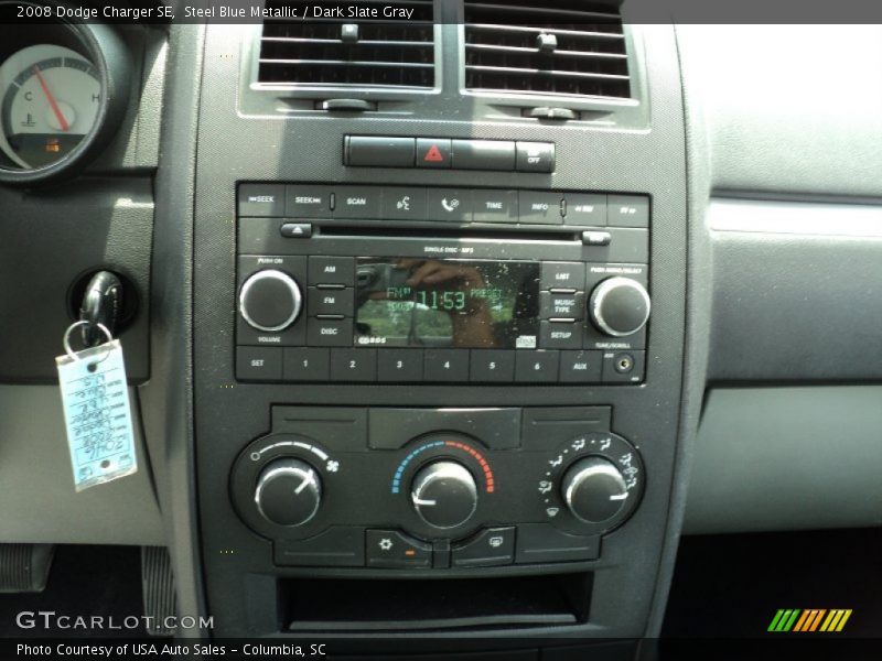 Steel Blue Metallic / Dark Slate Gray 2008 Dodge Charger SE