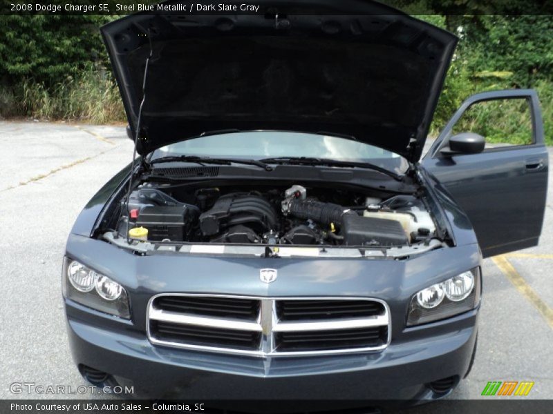 Steel Blue Metallic / Dark Slate Gray 2008 Dodge Charger SE
