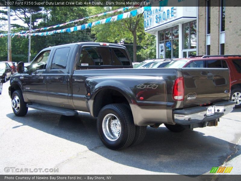 Dark Stone Metallic / Tan 2007 Ford F350 Super Duty Lariat Crew Cab 4x4 Dually