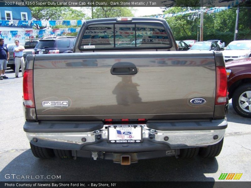 Dark Stone Metallic / Tan 2007 Ford F350 Super Duty Lariat Crew Cab 4x4 Dually