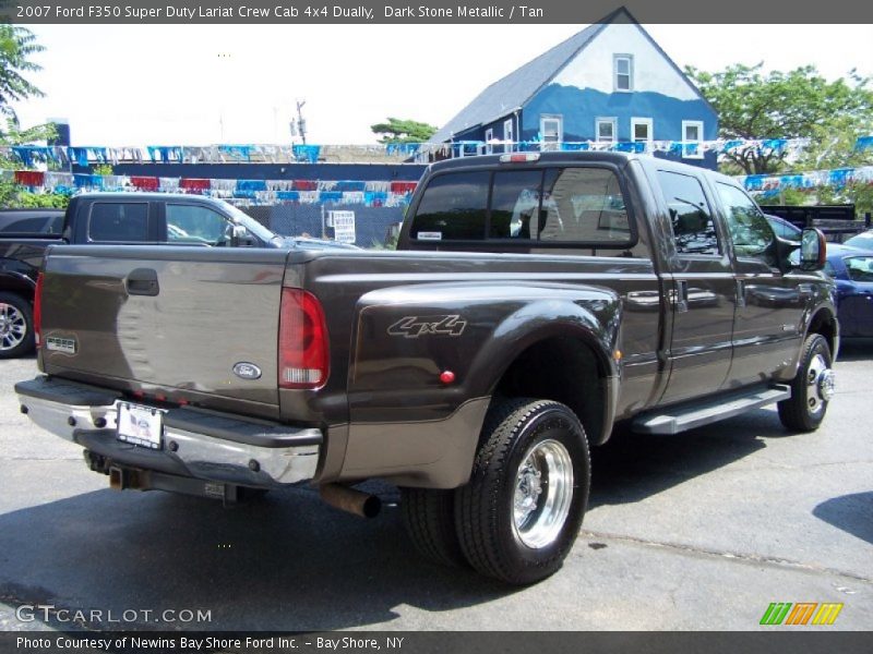 Dark Stone Metallic / Tan 2007 Ford F350 Super Duty Lariat Crew Cab 4x4 Dually