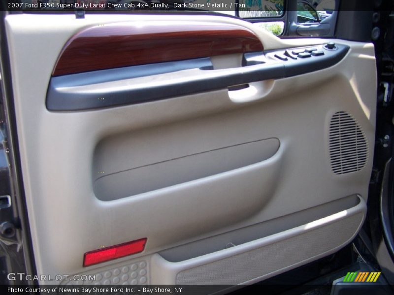 Dark Stone Metallic / Tan 2007 Ford F350 Super Duty Lariat Crew Cab 4x4 Dually