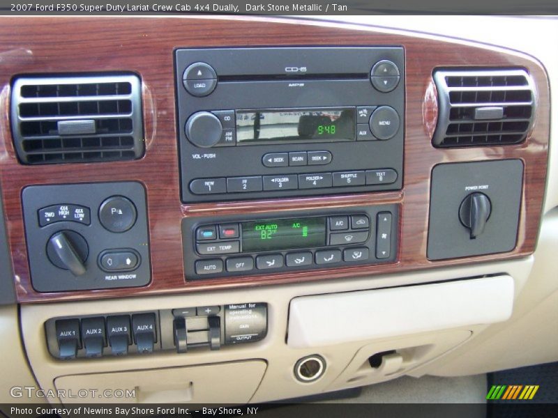 Dark Stone Metallic / Tan 2007 Ford F350 Super Duty Lariat Crew Cab 4x4 Dually