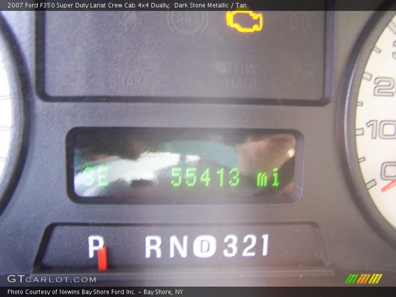 Dark Stone Metallic / Tan 2007 Ford F350 Super Duty Lariat Crew Cab 4x4 Dually