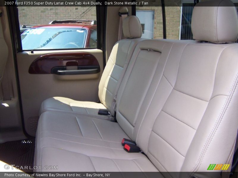 Dark Stone Metallic / Tan 2007 Ford F350 Super Duty Lariat Crew Cab 4x4 Dually