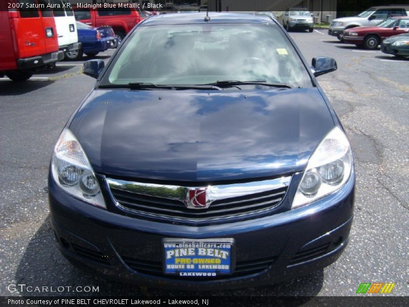 Midnight Blue Metallic / Black 2007 Saturn Aura XR