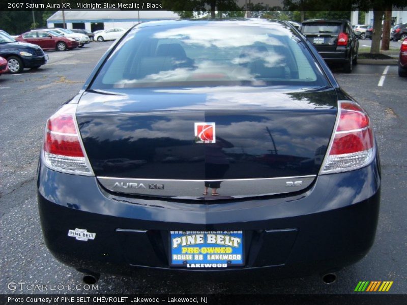 Midnight Blue Metallic / Black 2007 Saturn Aura XR