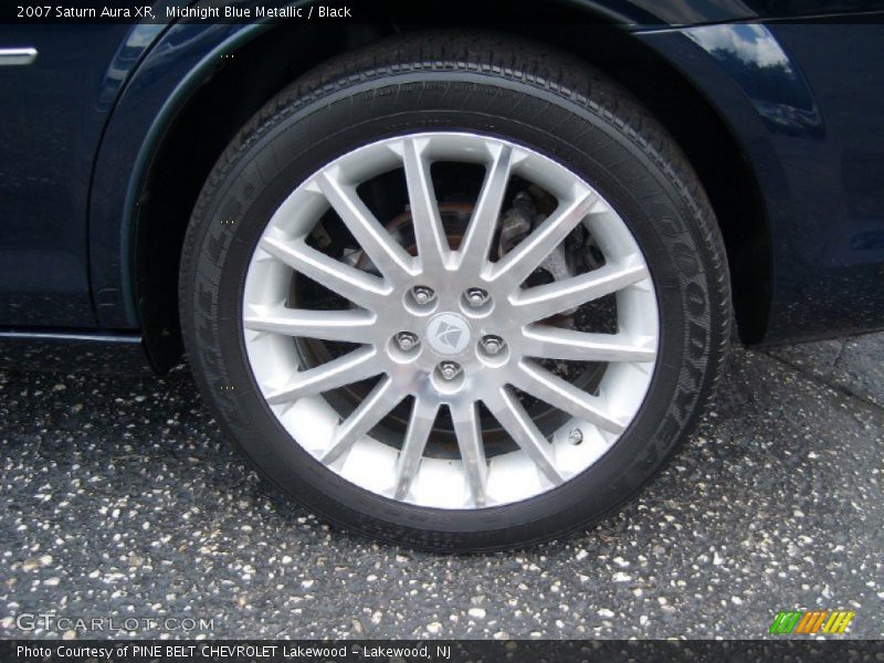 Midnight Blue Metallic / Black 2007 Saturn Aura XR