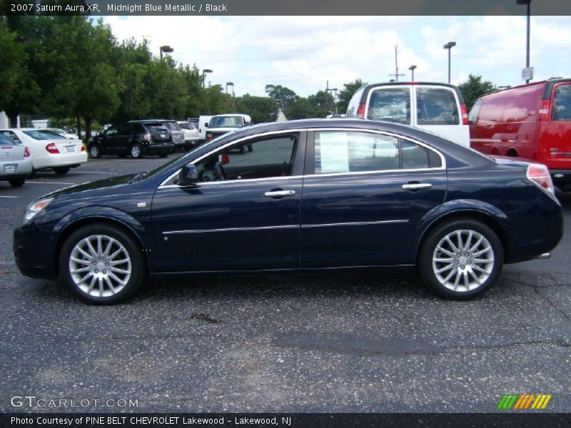 Midnight Blue Metallic / Black 2007 Saturn Aura XR
