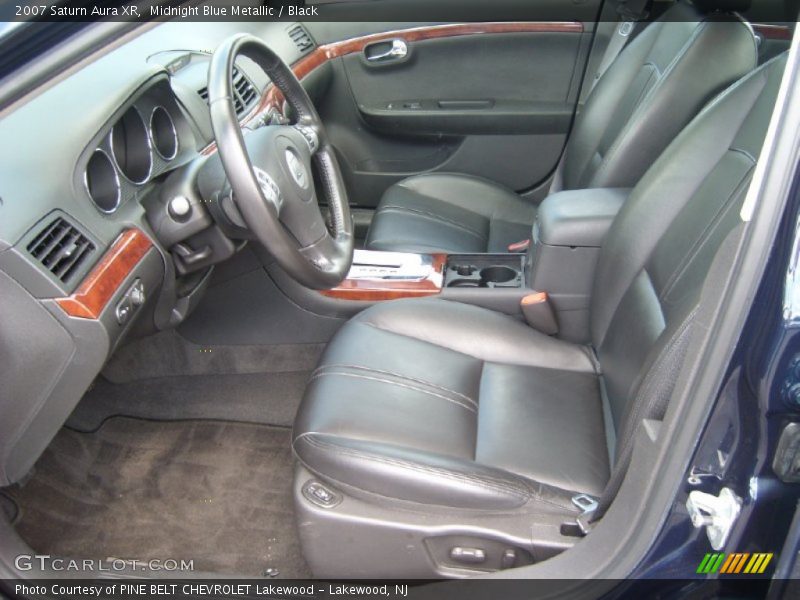Midnight Blue Metallic / Black 2007 Saturn Aura XR