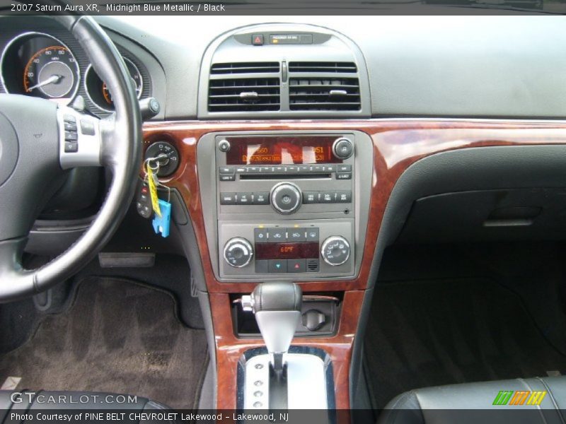 Midnight Blue Metallic / Black 2007 Saturn Aura XR