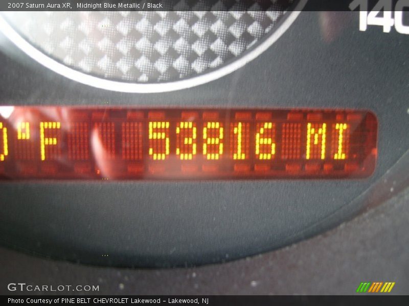 Midnight Blue Metallic / Black 2007 Saturn Aura XR