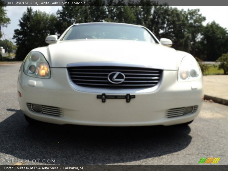 White Gold Crystal / Saddle 2003 Lexus SC 430