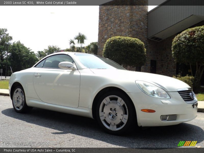 White Gold Crystal / Saddle 2003 Lexus SC 430