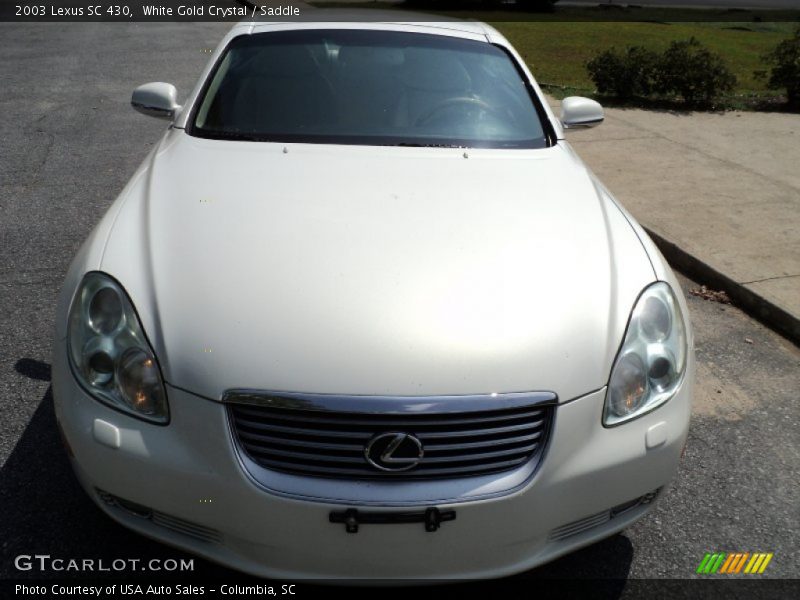 White Gold Crystal / Saddle 2003 Lexus SC 430
