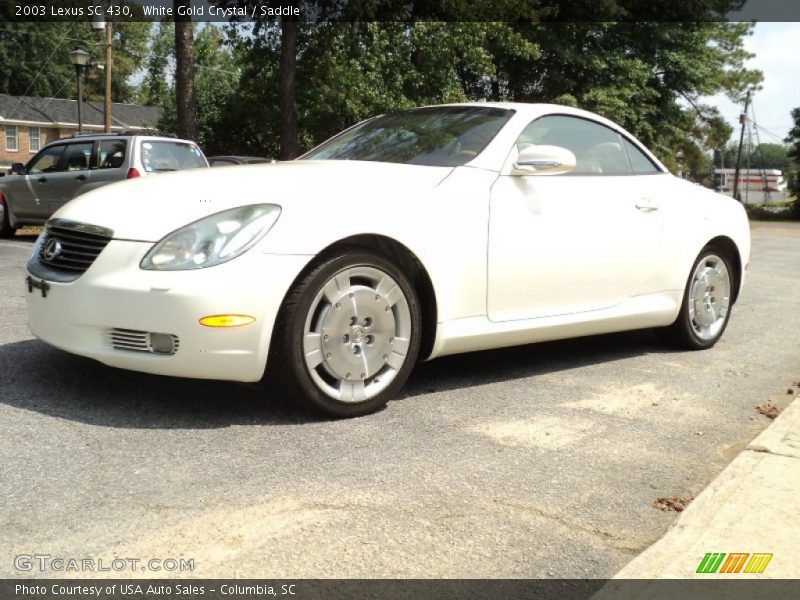 White Gold Crystal / Saddle 2003 Lexus SC 430