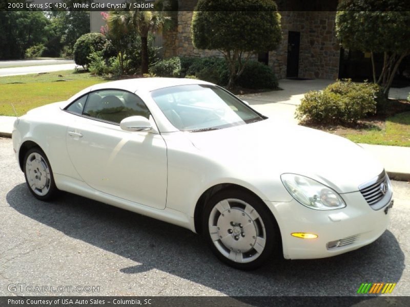 White Gold Crystal / Saddle 2003 Lexus SC 430