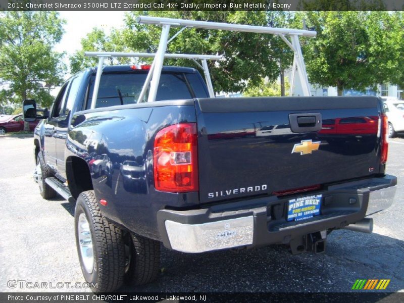 Imperial Blue Metallic / Ebony 2011 Chevrolet Silverado 3500HD LTZ Extended Cab 4x4 Dually