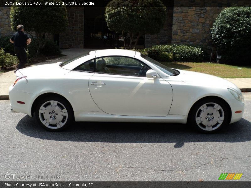 White Gold Crystal / Saddle 2003 Lexus SC 430