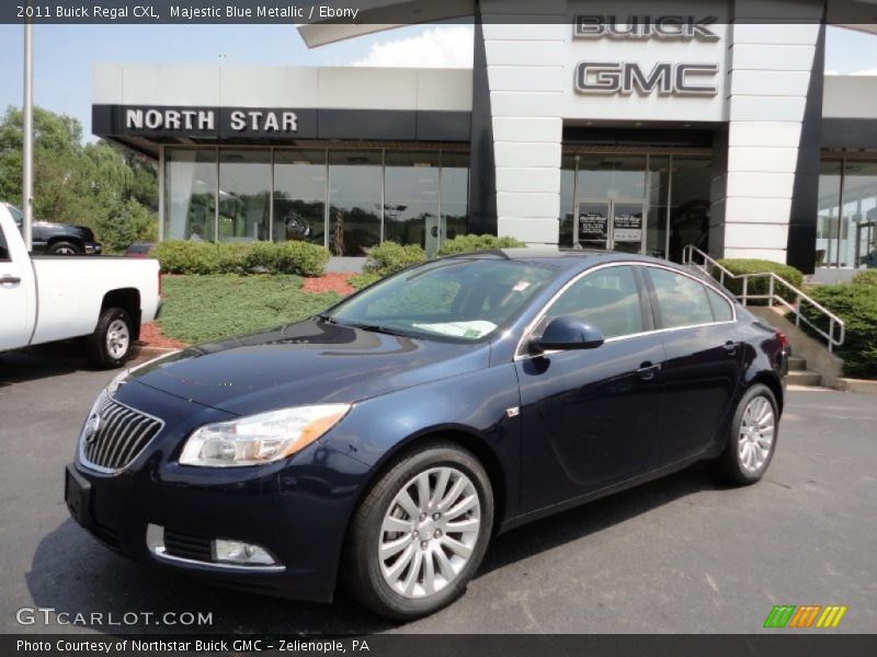 Majestic Blue Metallic / Ebony 2011 Buick Regal CXL