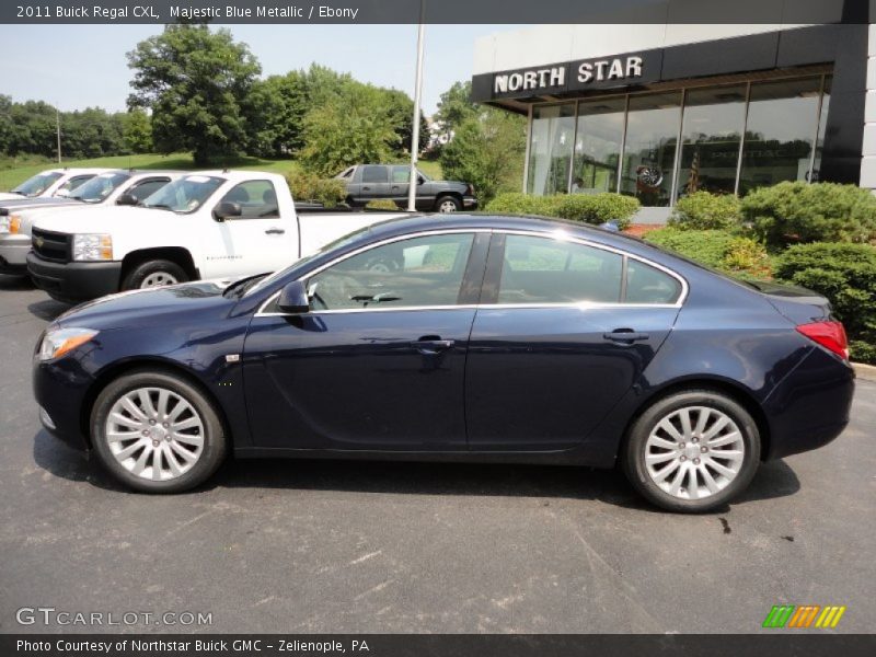 Majestic Blue Metallic / Ebony 2011 Buick Regal CXL