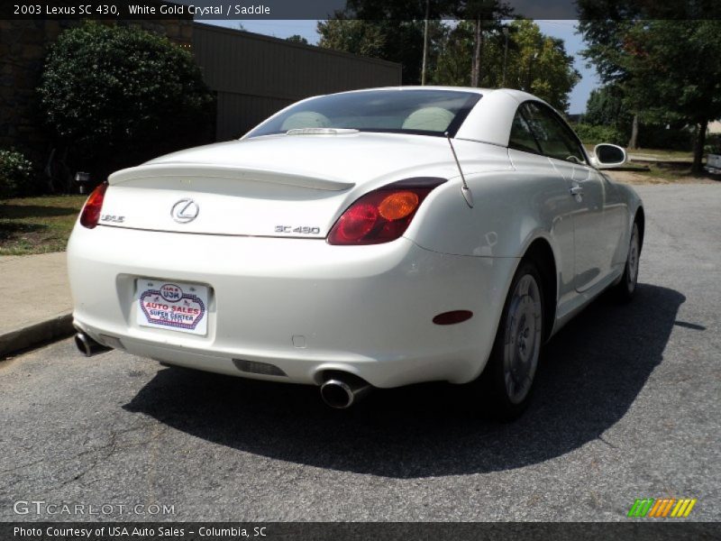 White Gold Crystal / Saddle 2003 Lexus SC 430