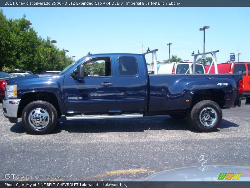  2011 Silverado 3500HD LTZ Extended Cab 4x4 Dually Imperial Blue Metallic