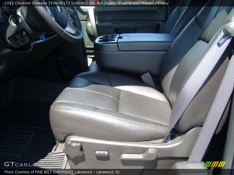 Imperial Blue Metallic / Ebony 2011 Chevrolet Silverado 3500HD LTZ Extended Cab 4x4 Dually