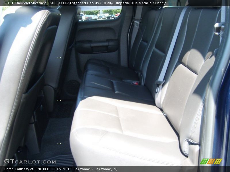 Imperial Blue Metallic / Ebony 2011 Chevrolet Silverado 3500HD LTZ Extended Cab 4x4 Dually