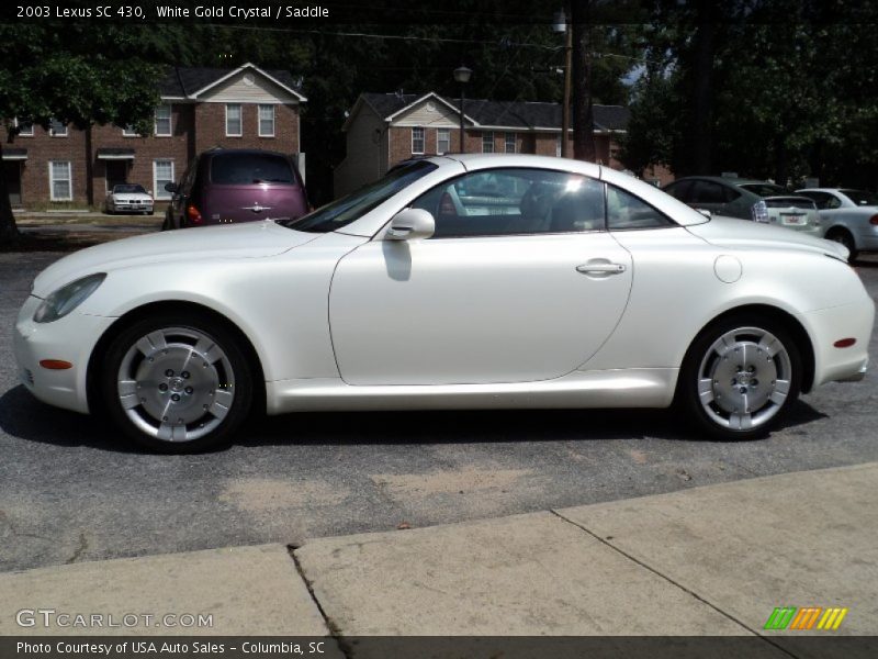 White Gold Crystal / Saddle 2003 Lexus SC 430