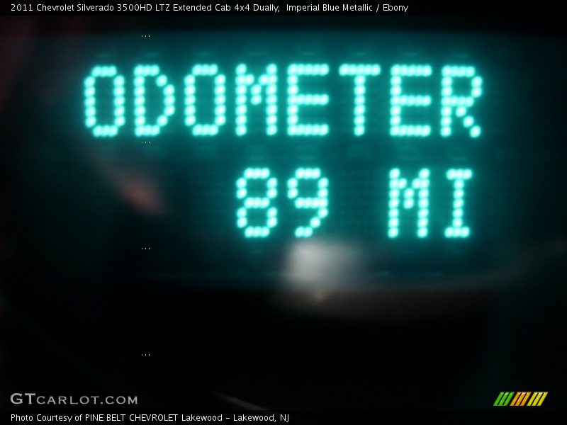 Imperial Blue Metallic / Ebony 2011 Chevrolet Silverado 3500HD LTZ Extended Cab 4x4 Dually