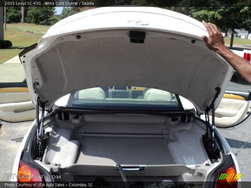 White Gold Crystal / Saddle 2003 Lexus SC 430