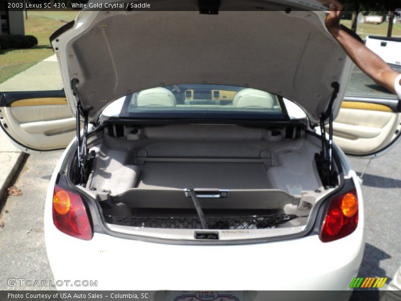 White Gold Crystal / Saddle 2003 Lexus SC 430