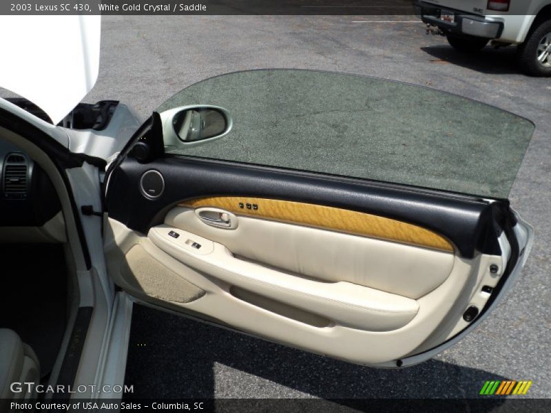 White Gold Crystal / Saddle 2003 Lexus SC 430