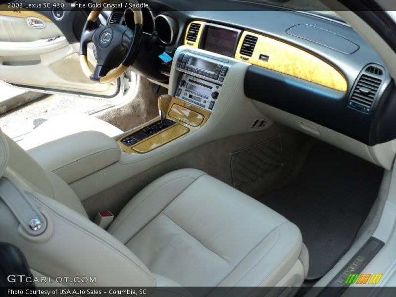 White Gold Crystal / Saddle 2003 Lexus SC 430