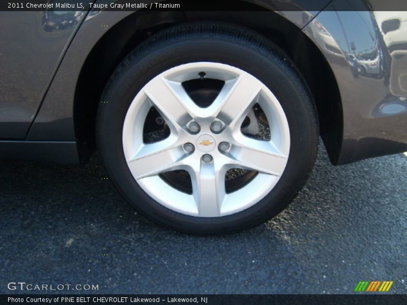 Taupe Gray Metallic / Titanium 2011 Chevrolet Malibu LS