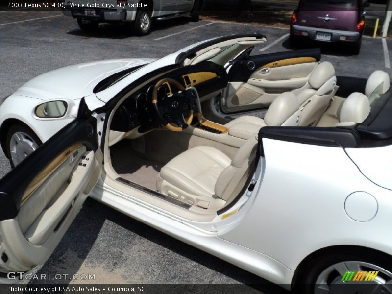White Gold Crystal / Saddle 2003 Lexus SC 430